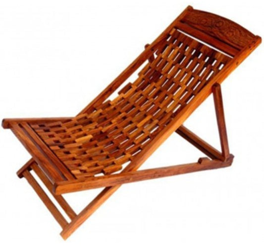 🪵 Solid Beach Wood Relaxing Chair 🌿