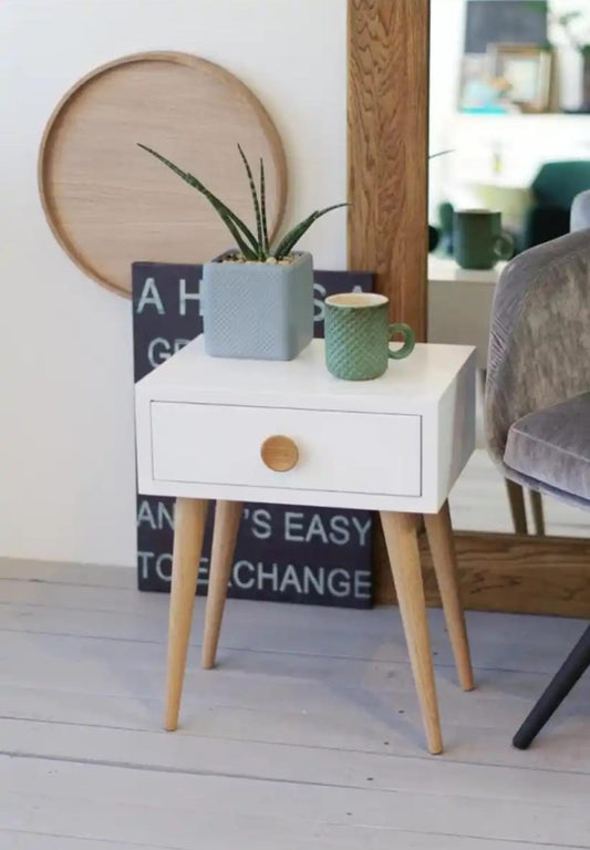 Single Drawer Bed Side Table ( Decore your Room )