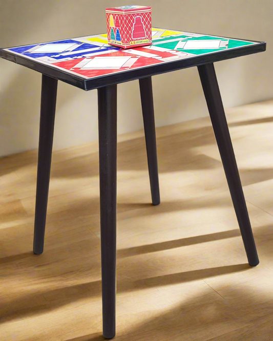 BLACK Square ⬛️ Stylish LUDO TABLE (Stool) Home Decor 🏡